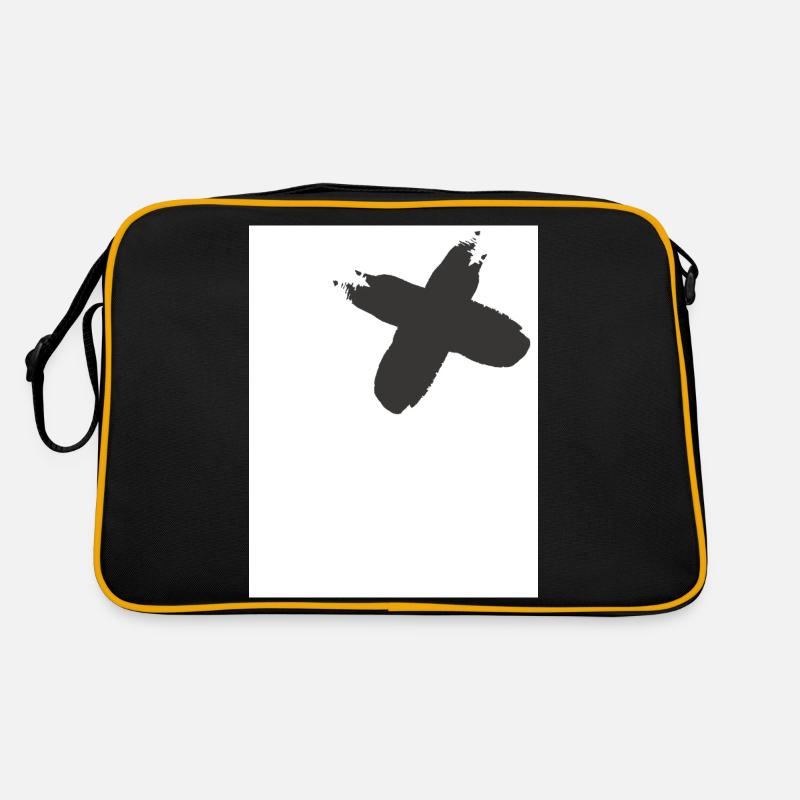 N Fronting - Retro Tasche - Schwarz/Gold