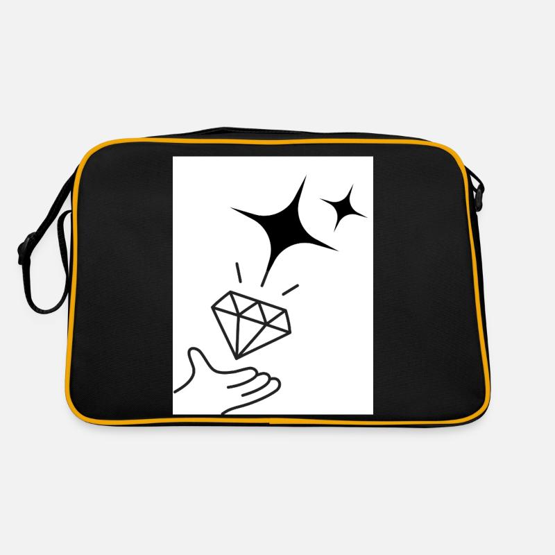 Verso N - Sac Retro - noir/or