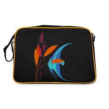 Poissons et plantes - Sac Retro - noir/or - Dos