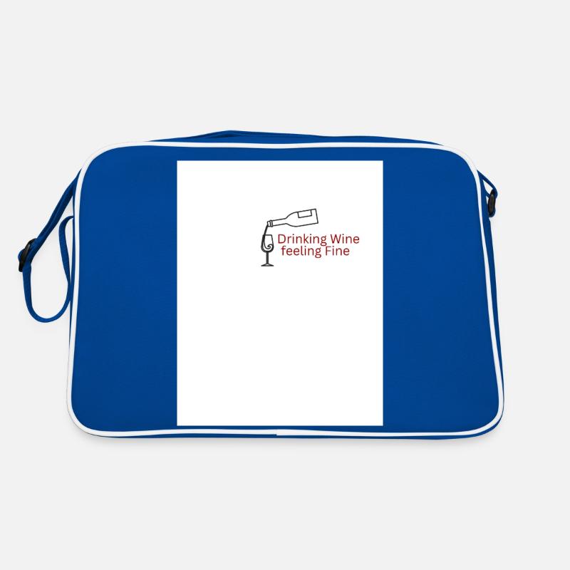 Drinking Wine feeling Fine Retro Tasche