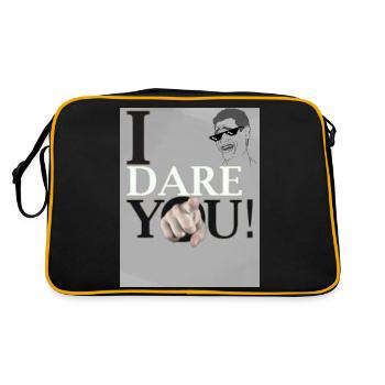 I DARE YOU - Retro Bag - black/gold - Back