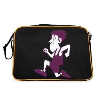 Marathon runner - Retro Bag - black/gold - Back