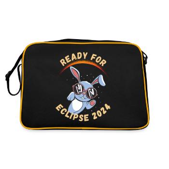 Ready for the Solar Eclipse 2024 - Retro Bag - black/gold - Back
