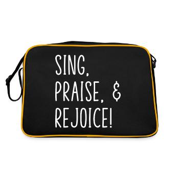 Chanter, louer et se réjouir! Chanteur d’église Soprano C - Sac Retro - noir/or - Dos