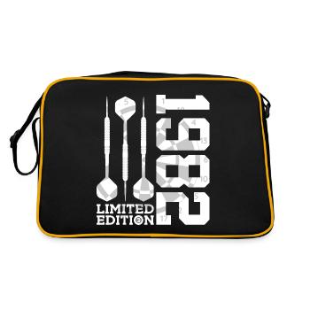LIMITED EDITION 1982 DARTS 44TH BIRTHDAY - Retro Bag - black/gold - Back