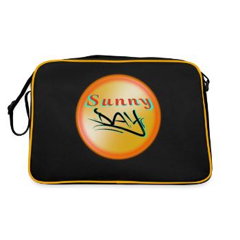 Journée ensoleillée - Sac Retro - noir/or - Dos