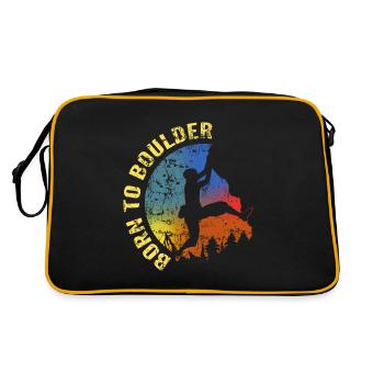 born to boulder - Retro Bag - black/gold - Back