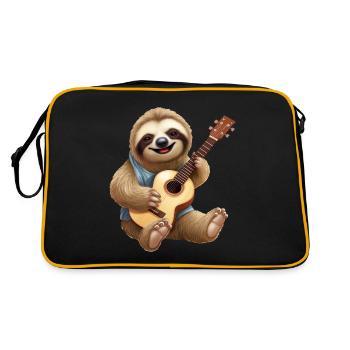 Sloth guitarist: acoustic melodies in slow motion - Retro Bag - black/gold - Back