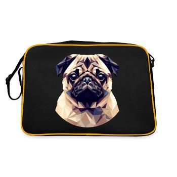 Carlin polygonal mignon - Sac Retro - noir/or - Dos