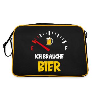 BEER SPEEDOMETER FUEL GAUGE MALLE MALLORCA FATHER'S DAY - Retro Bag - black/gold - Back