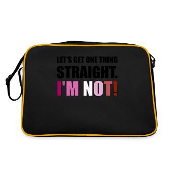 Lesbiennes LGBT Gay Pride Rainbow CSD Love - Sac Retro - noir/or - Dos