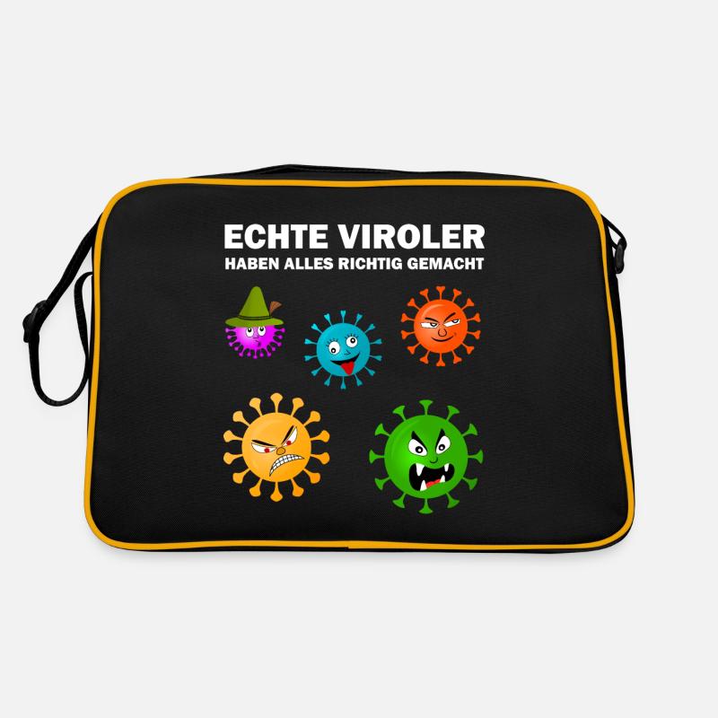 Tirol Virus, Ischgl, Superspreader Corona Mutation Retro Tasche
