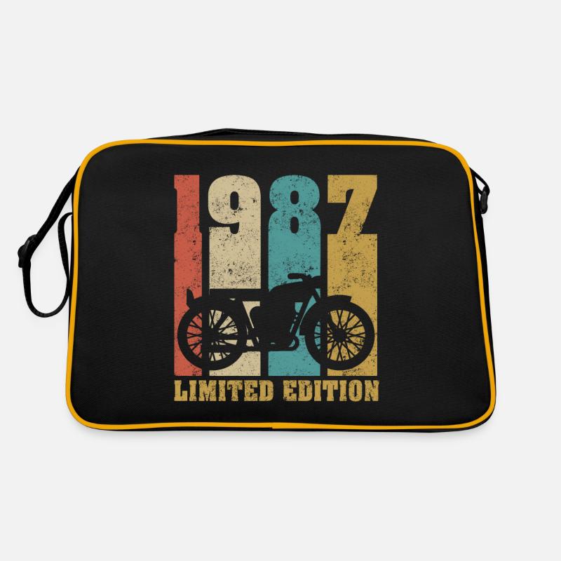 Vintage Motorrad 1987 Retro Geburtstagsgeschenk Retro Tasche