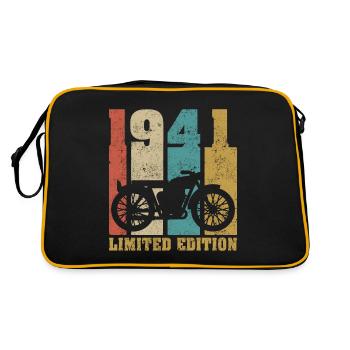 Vintage Moto 1941 Rétro Cadeau D'anniversaire - Sac Retro - noir/or - Dos