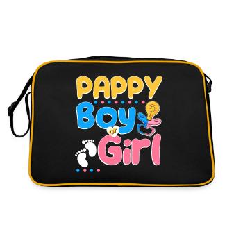Pink or Blue Pappy t’aime le meilleur papa de tous les temps - Sac Retro - noir/or - Dos