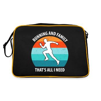 Faire du jogging - Sac Retro - noir/or - Dos