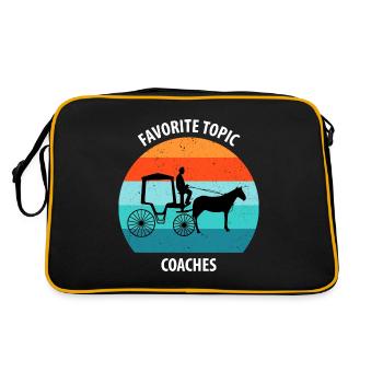 Calèche de cocher Calèche tirée par des chevaux Calèche - Sac Retro - noir/or - Dos