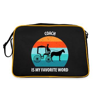 Calèche de cocher Calèche tirée par des chevaux Calèche - Sac Retro - noir/or - Dos