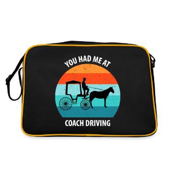 Calèche de cocher Calèche tirée par des chevaux Calèche - Sac Retro - noir/or - Dos