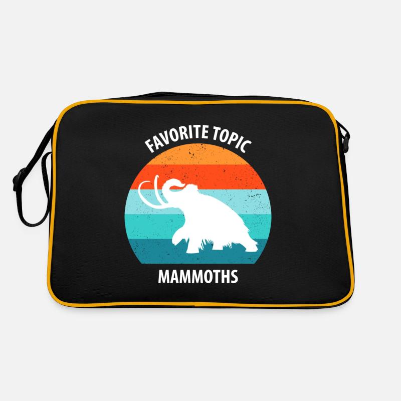 Drôle de mammouth de l’âge de pierre de l’âge de glace Design préhistorique Sac Retro