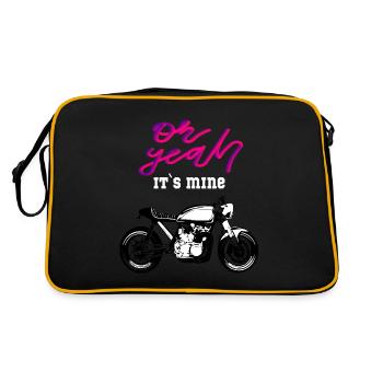 Moto Cafe Racer Design - Sac Retro - noir/or - Dos