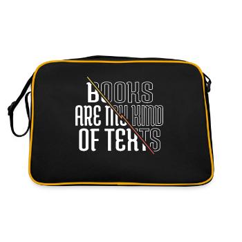 arabica paw bull terrier birthday gift idea - Retro Bag - black/gold - Back