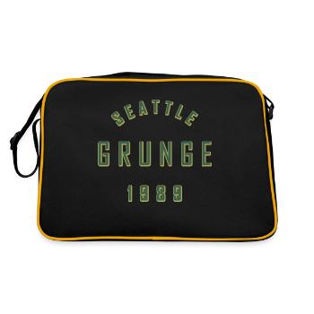 SEATTLE GRUNGE - Sac Retro - noir/or - Dos