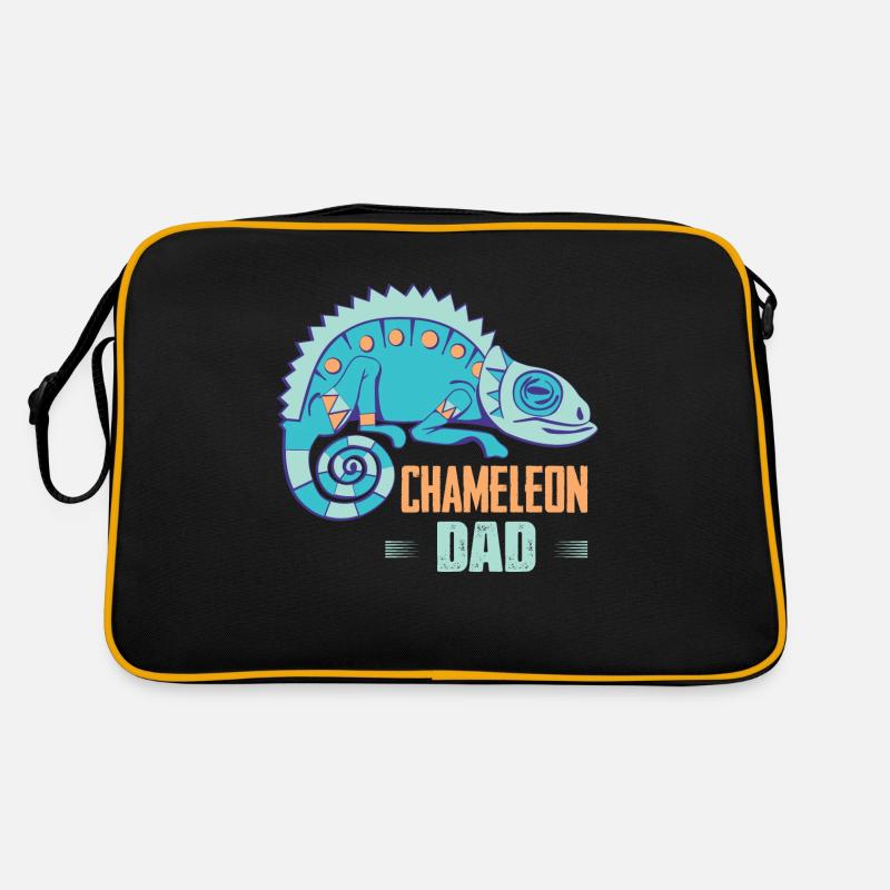 Chameleon Dad Reptile Lizard Lover Retro Tasche