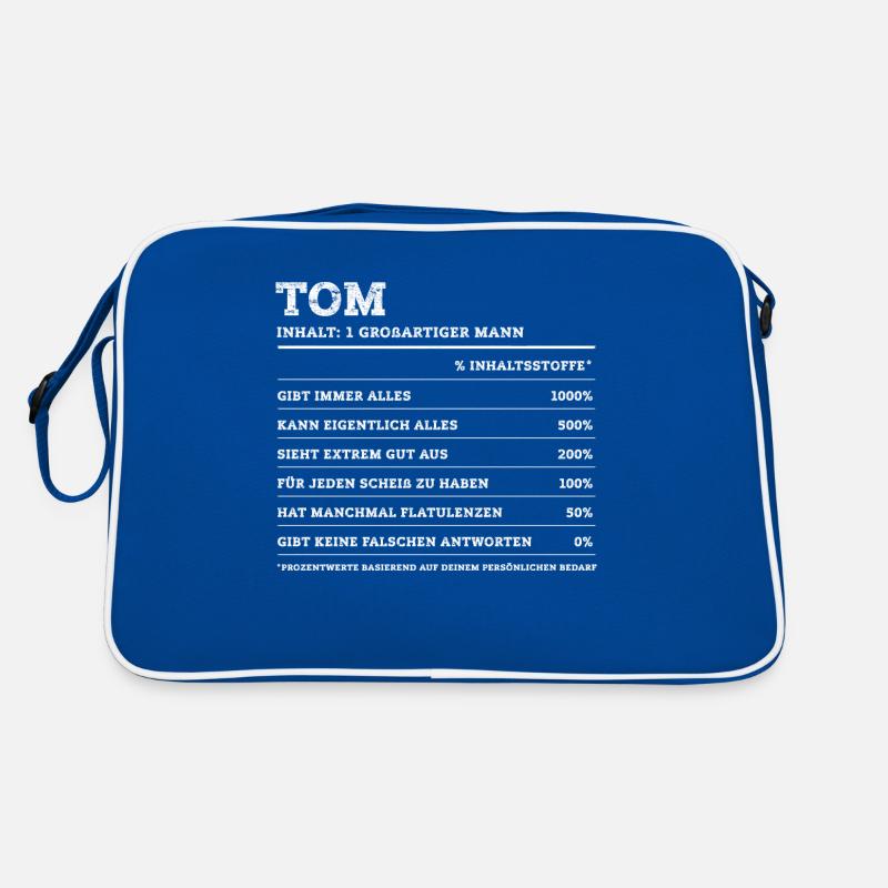 Tom Großer Mann Prénom Sac Retro