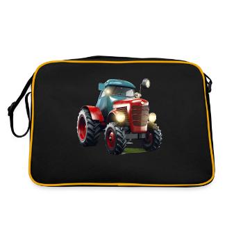 Le tracteur plus ancien n’est pas encore obsolète - Sac Retro - noir/or - Dos