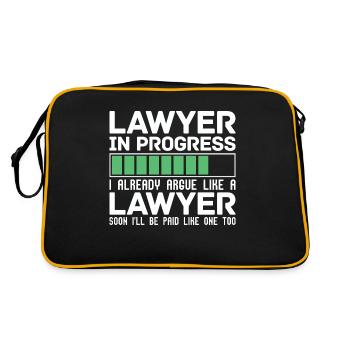 Drôle de cadeau Je suis déjà en train de plaider comme un avocat - Sac Retro - noir/or - Dos