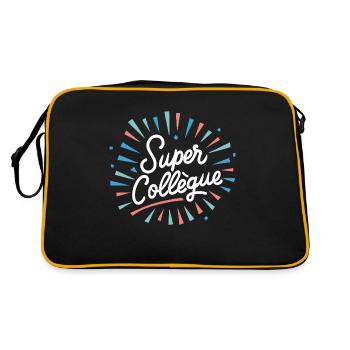 Super collègue - Sac Retro - noir/or - Dos