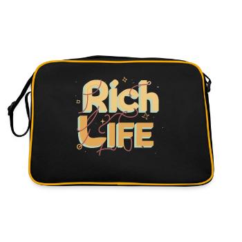 MILLIARDAIRE, VIE RICHE - Sac Retro - noir/or - Dos
