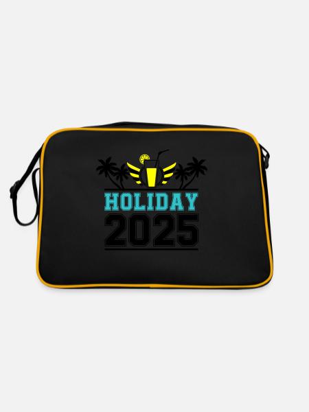 Holiday 2025 - Retro Tasche - Schwarz/Gold - Hinten