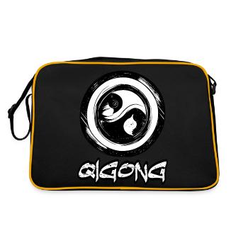 Qigong Méditation Tai Arts Martiaux Taoïsme 1 - Sac Retro - noir/or - Dos