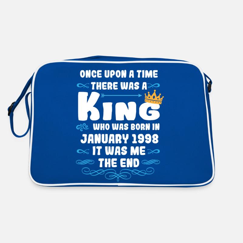 Es war einmal ein König. Januar 1998 Geburtstag Retro Tasche