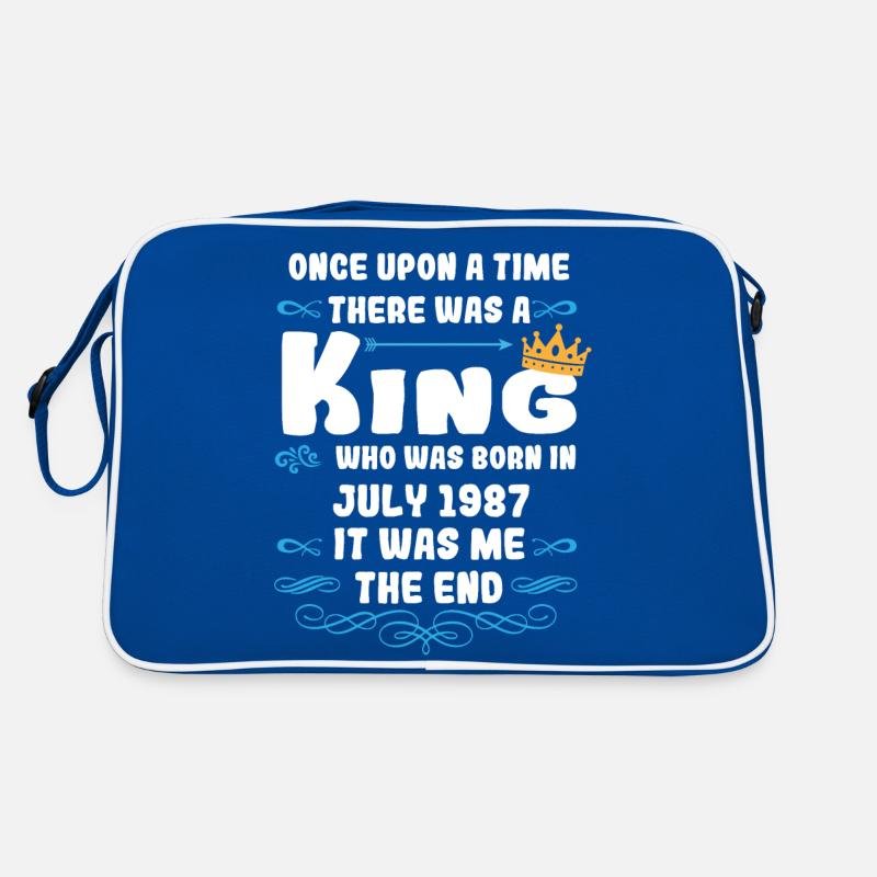 Es war einmal ein König. Juli 1987 Geburtstag Retro Tasche