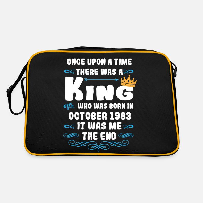 Es war einmal ein König. Oktober 1983 Geburtstag Retro Tasche