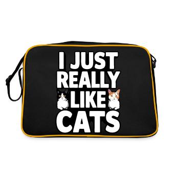 Chat Chats Amoureux Chat Propriétaire Chaton - Sac Retro - noir/or - Dos