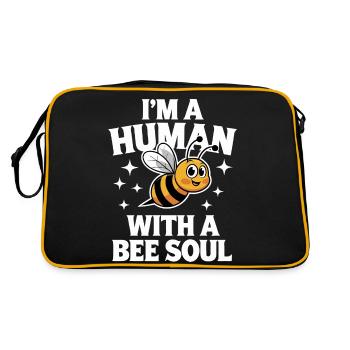 abeille abeille apicultrice abeille abeille - Sac Retro - noir/or - Dos