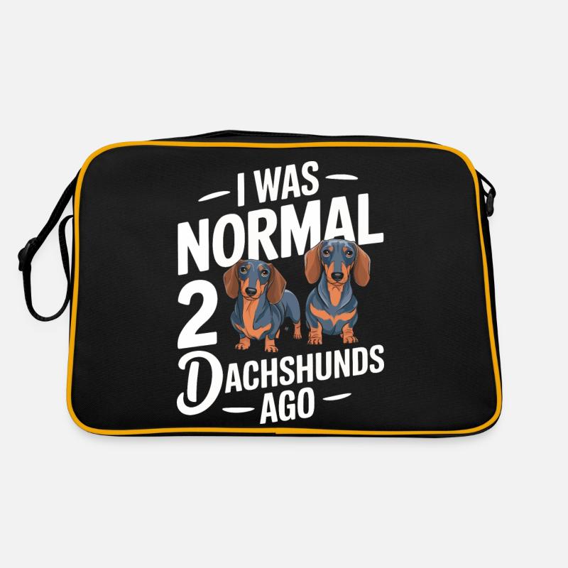Dackel Hund Retro Tasche