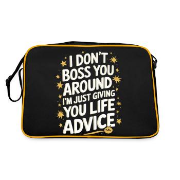 Sœur, Frère ou sœur, Famille - Sac Retro - noir/or - Dos