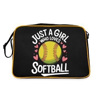 Softball Sports Joueur de softball - Sac Retro - noir/or - Dos