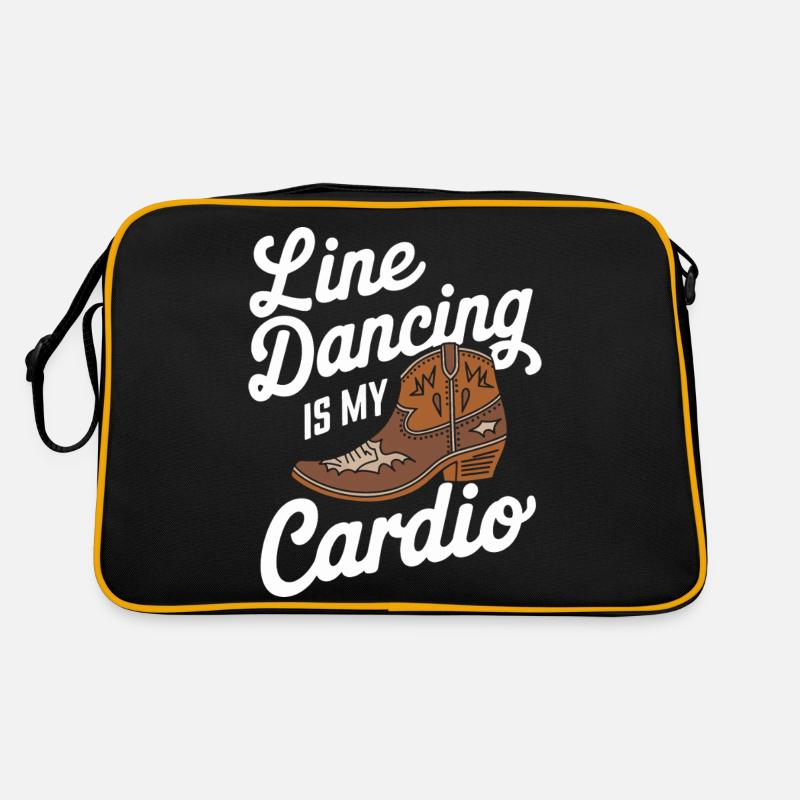 Line Dancing Dancing Dancers - Retro Bag - black/gold