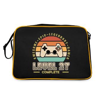 Level 27 ans - Sac Retro - noir/or - Dos