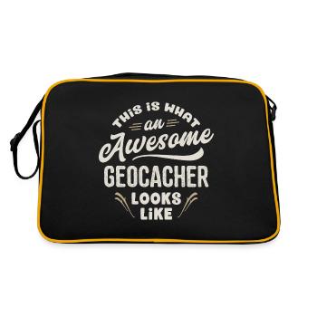 C'est ce à quoi ressemble un géocacheur génial - Sac Retro - noir/or - Dos