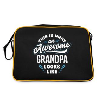 C'est ce à quoi ressemble un grand-père génial - Sac Retro - noir/or - Dos