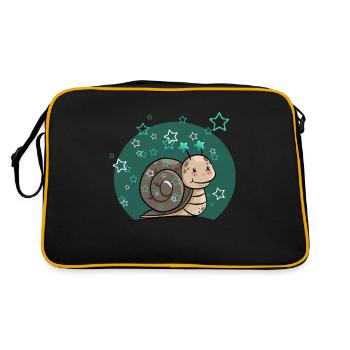 Escargot avec étoiles - Sac Retro - noir/or - Dos