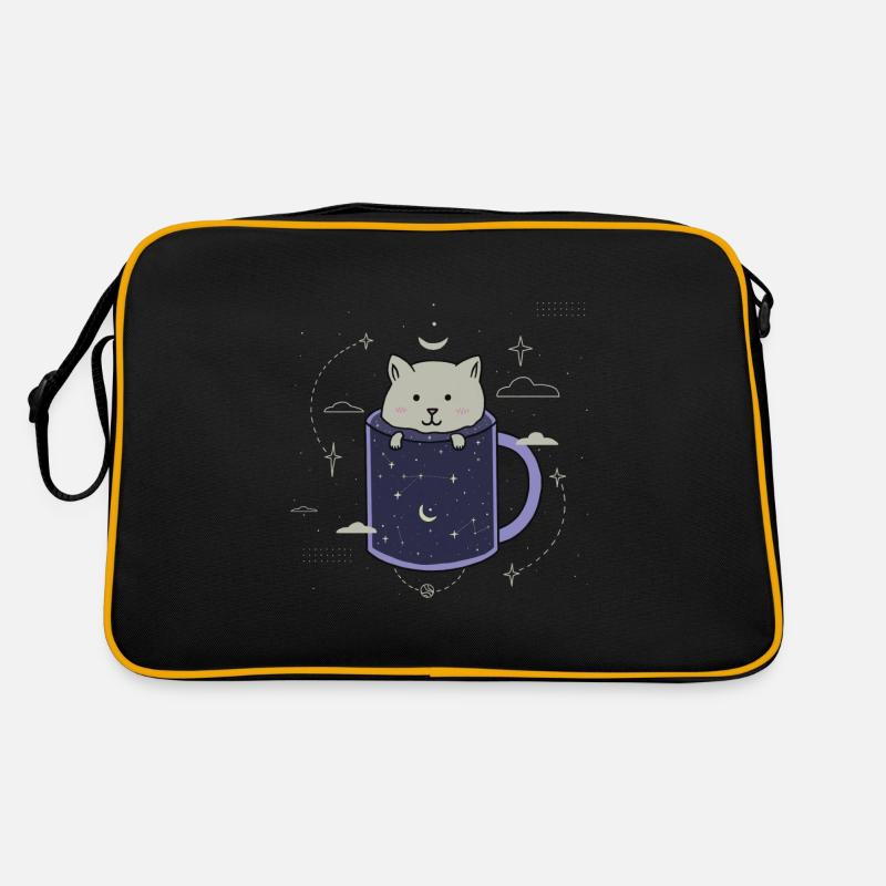 Chat dans une tasse Galaxy Sac Retro
