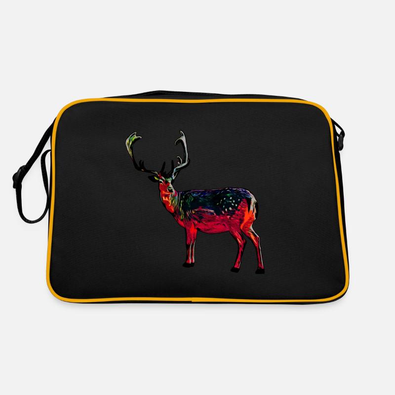 Hirsch rot Retro Tasche
